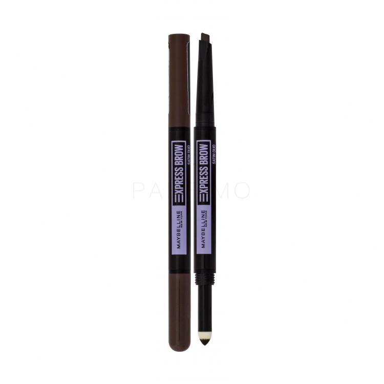 Maybelline Express Brow Satin Duo Creion pentru femei 0,71 g Nuanţă Dark Brown