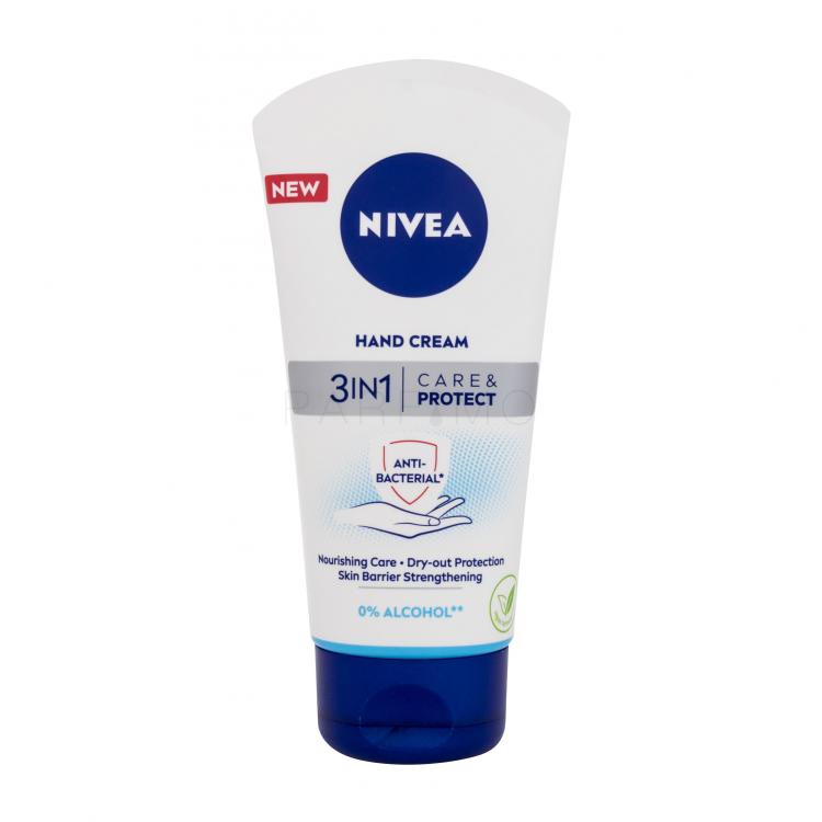 Nivea Care &amp; Protect 3in1 Cremă de mâini pentru femei 75 ml