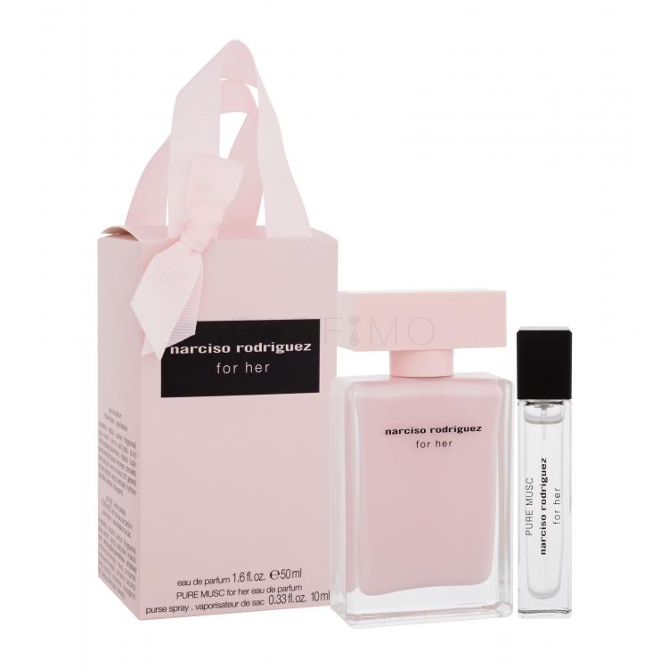 Narciso Rodriguez For Her Set cadou Apă de parfum 50 ml + apă de parfum For Her Pure Musc 10 ml