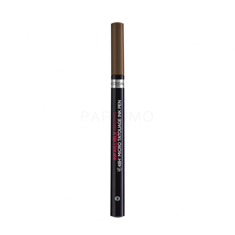 L&#039;Oréal Paris Infaillible Brows 48H Micro Tatouage Ink Pen Creion pentru femei 1 g Nuanţă 3.0 Brunette