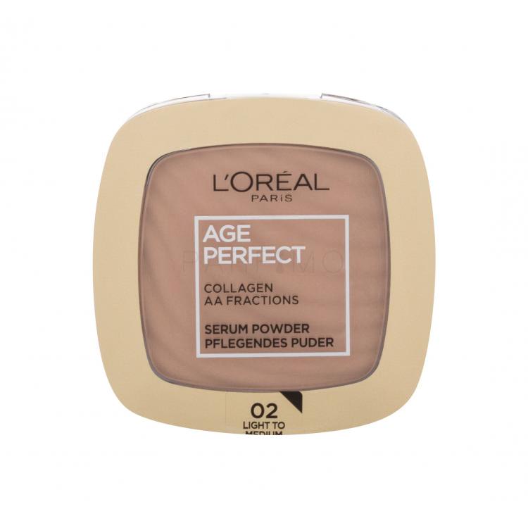 L&#039;Oréal Paris Age Perfect Serum Powder Pudră pentru femei 9 g Nuanţă 02 Light To Medium