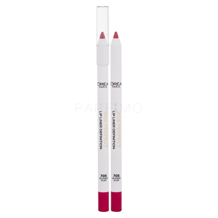 L&#039;Oréal Paris Age Perfect Lip Liner Definition Creion de buze pentru femei 1,2 g Nuanţă 705 Splendid Plum