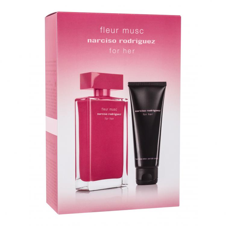 Narciso Rodriguez Fleur Musc for Her Set cadou Apă de parfum 100 ml + loțiune de corp 75 ml