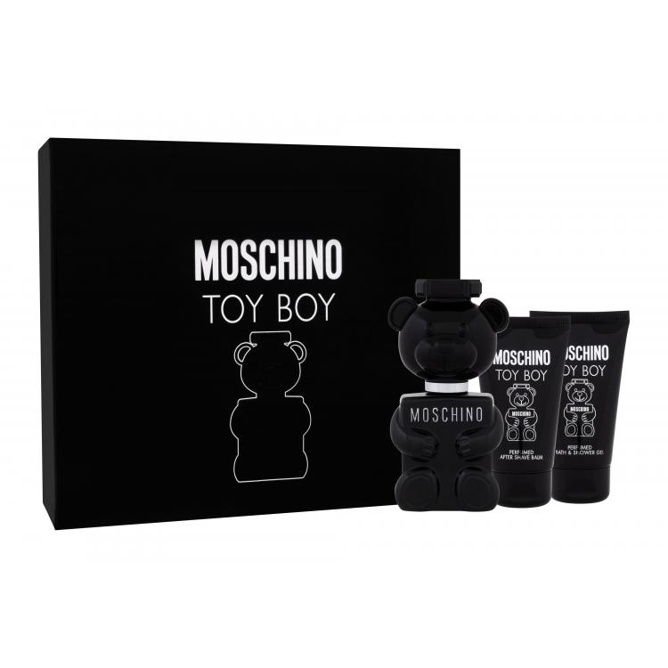 Moschino Toy Boy Set cadou Apă de parfum 50 ml + balsam după ras 50 ml + gel de duș 50 ml