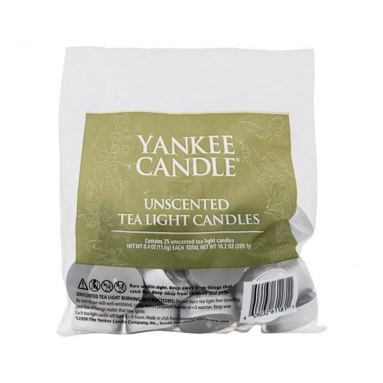 Yankee Candle Tea Light Candles Unscented Lumânări parfumate 290 g