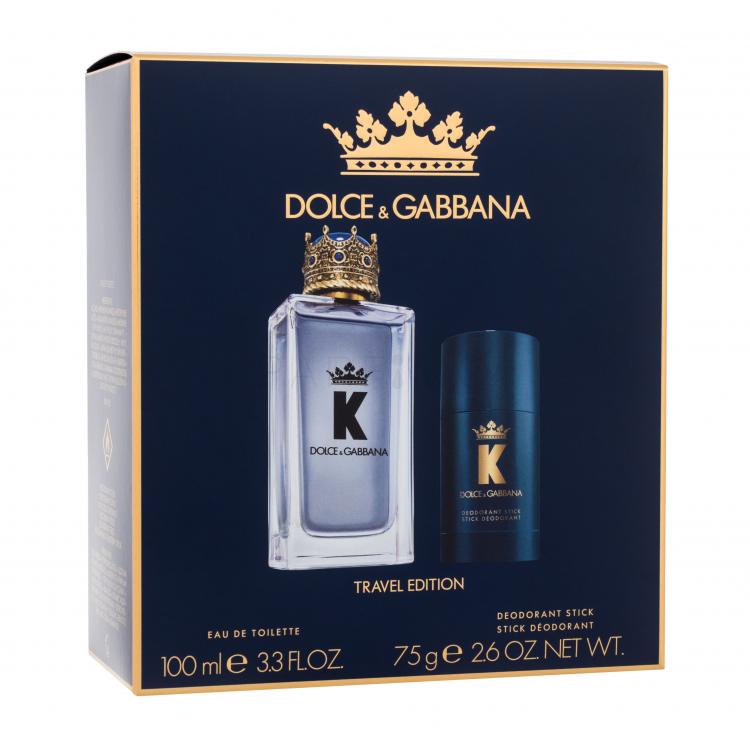 Dolce&amp;Gabbana K Travel Edition Set cadou Apă de toaletă 100 ml + deostick 75 g