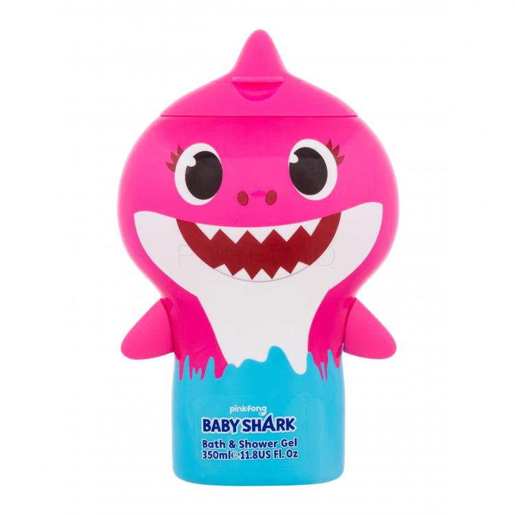 Pinkfong Baby Shark Pink Bath &amp; Shower Gel Gel de duș pentru copii 350 ml