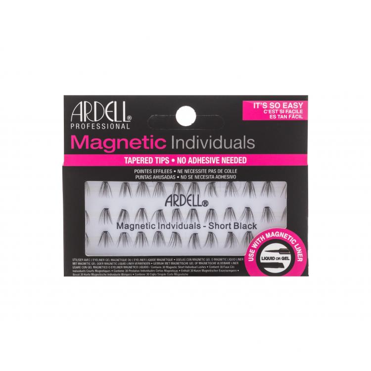 Ardell Magnetic Individuals Gene false pentru femei 36 buc Nuanţă Short Black