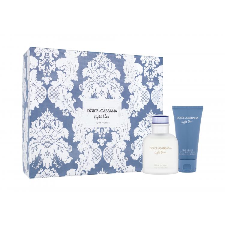 Dolce&amp;Gabbana Light Blue Pour Homme Set cadou Apă de toaletă 75 ml + balsam după ras 50 ml