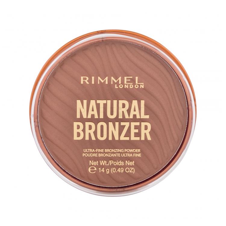Rimmel London Natural Bronzer Ultra-Fine Bronzing Powder Bronzante pentru femei 14 g Nuanţă 002 Sunbronze