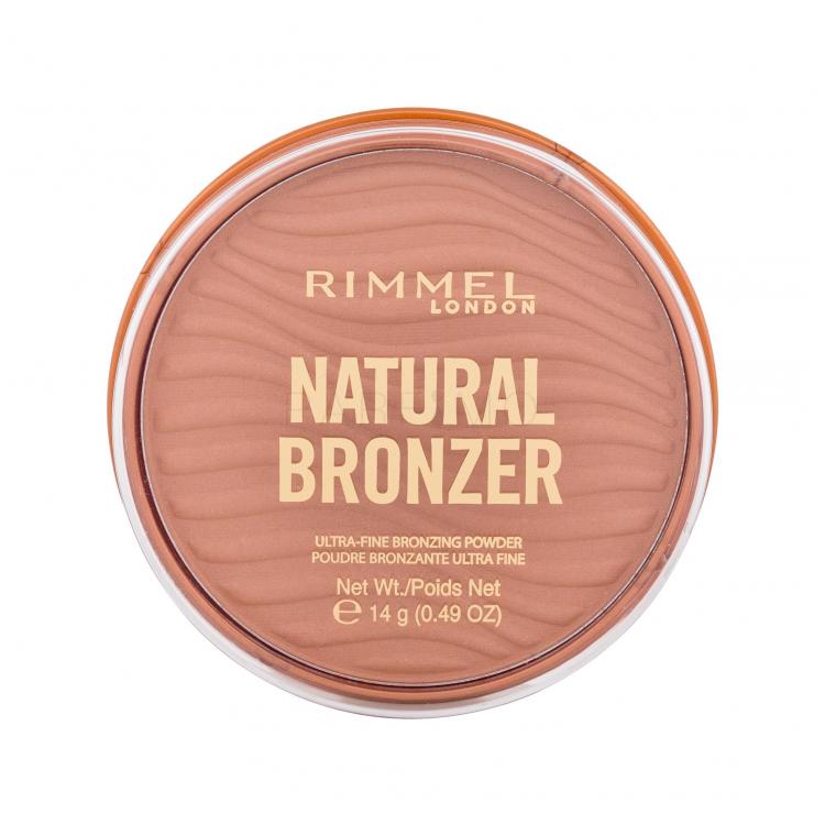 Rimmel London Natural Bronzer Ultra-Fine Bronzing Powder Bronzante pentru femei 14 g Nuanţă 001 Sunlight