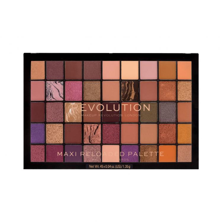 Makeup Revolution London Maxi Re-loaded Fard de pleoape pentru femei 60,75 g Nuanţă Infinite Bronze