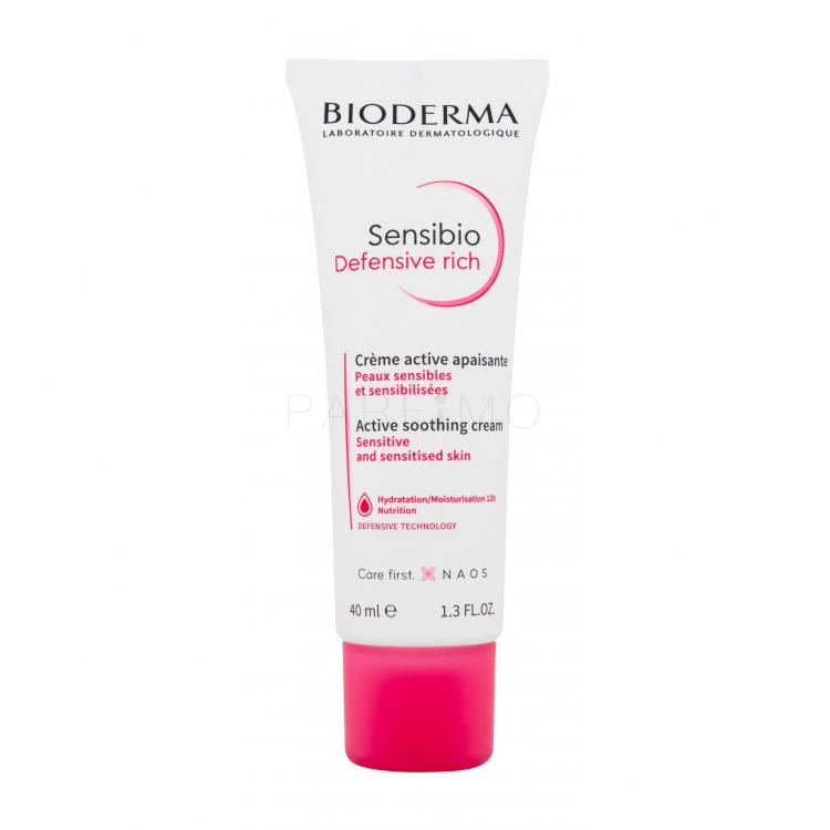 BIODERMA Sensibio Defensive Rich Active Soothing Cream Cremă de zi pentru femei 40 ml