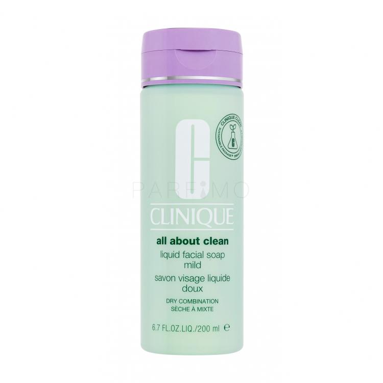 Clinique All About Clean Liquid Facial Soap Mild Săpun facial pentru femei 200 ml