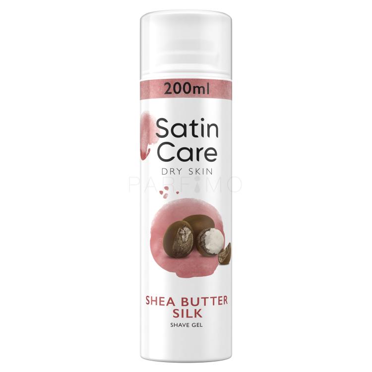Gillette Satin Care Dry Skin Shea Butter Silk Gel de ras pentru femei 200 ml