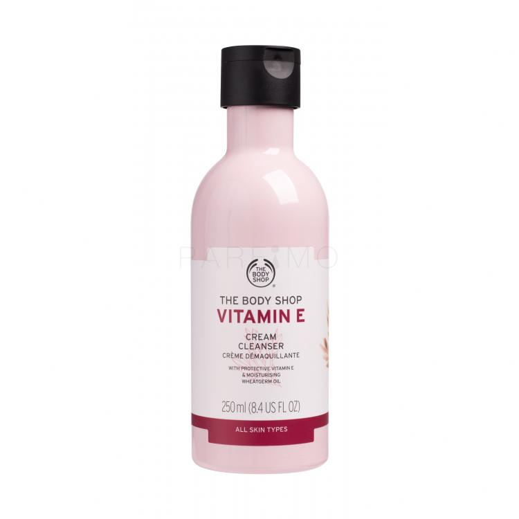 The Body Shop Vitamin E Cream Cleanser Cremă demachiantă pentru femei 250 ml