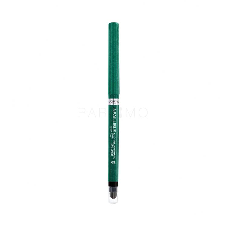 L&#039;Oréal Paris Infaillible Grip 36H Gel Automatic Eye Liner Creion de ochi pentru femei 1,2 g Nuanţă 008 Emerald Green
