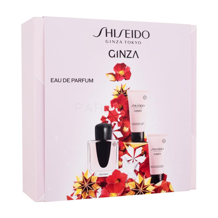 Shiseido Ginza Set cadou Apă de parfum 50 ml + loțiune de corp 50 ml + cremă de duș 50 ml