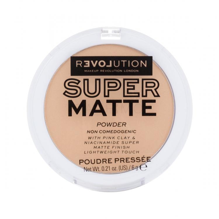 Revolution Relove Super Matte Powder Pudră pentru femei 6 g Nuanţă Beige