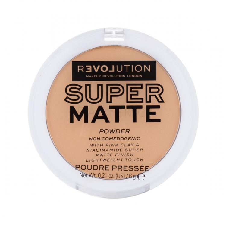 Revolution Relove Super Matte Powder Pudră pentru femei 6 g Nuanţă Warm Beige
