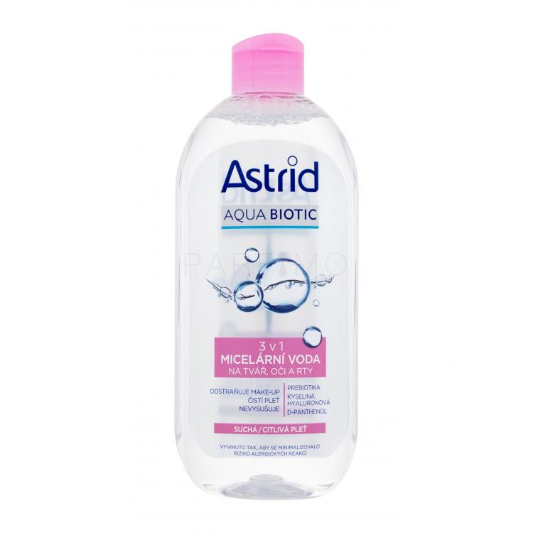 Astrid Aqua Biotic 3in1 Micellar Water Dry/Sensitive Skin Apă micelară pentru femei 400 ml