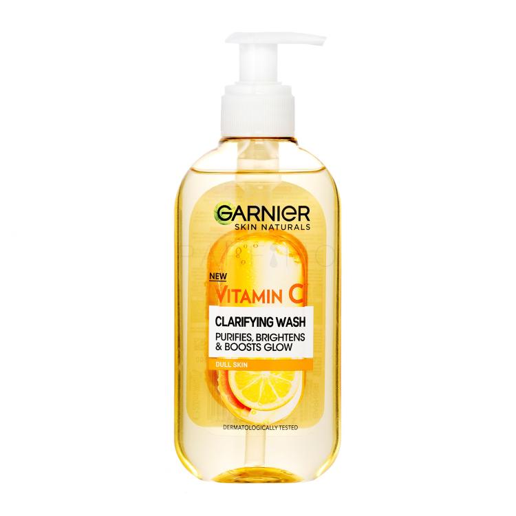 Garnier Skin Naturals Vitamin C Clarifying Wash Gel demachiant pentru femei 200 ml