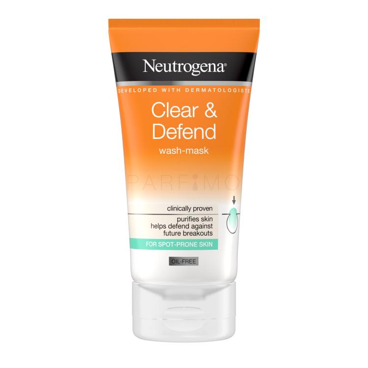 Neutrogena Clear &amp; Defend Wash-Mask Mască de față 150 ml