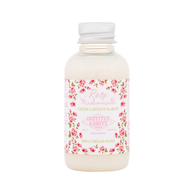 Institut Karité Shea Cream Wash Rose Mademoiselle Cremă de duș pentru femei 50 ml