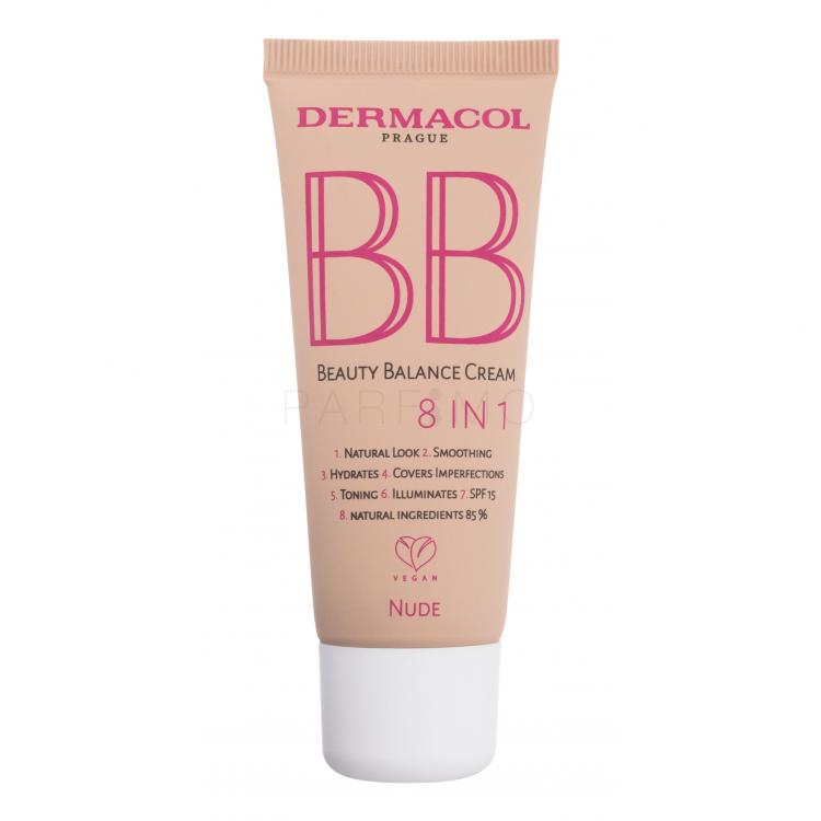 Dermacol BB Beauty Balance Cream 8 IN 1 SPF15 Cremă BB pentru femei 30 ml Nuanţă 2 Nude