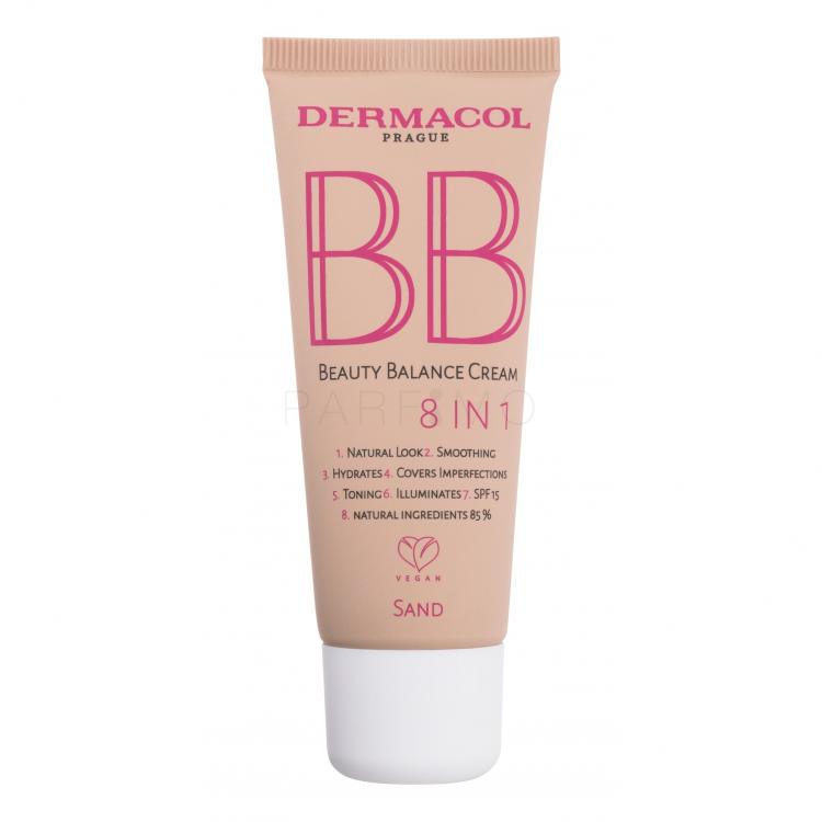 Dermacol BB Beauty Balance Cream 8 IN 1 SPF15 Cremă BB pentru femei 30 ml Nuanţă 4 Sand