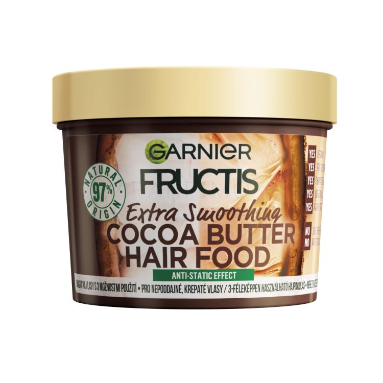 Garnier Fructis Hair Food Cocoa Butter Extra Smoothing Mask Mască de păr pentru femei 390 ml