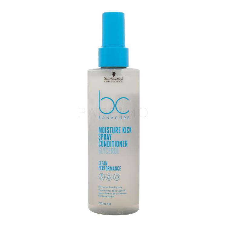 Schwarzkopf Professional BC Bonacure Moisture Kick Spray Conditioner Glycerol Balsam de păr pentru femei 200 ml