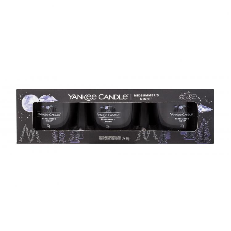 Yankee Candle Midsummer´s Night Set cadou Lumânări parfumate 3 x 37 g