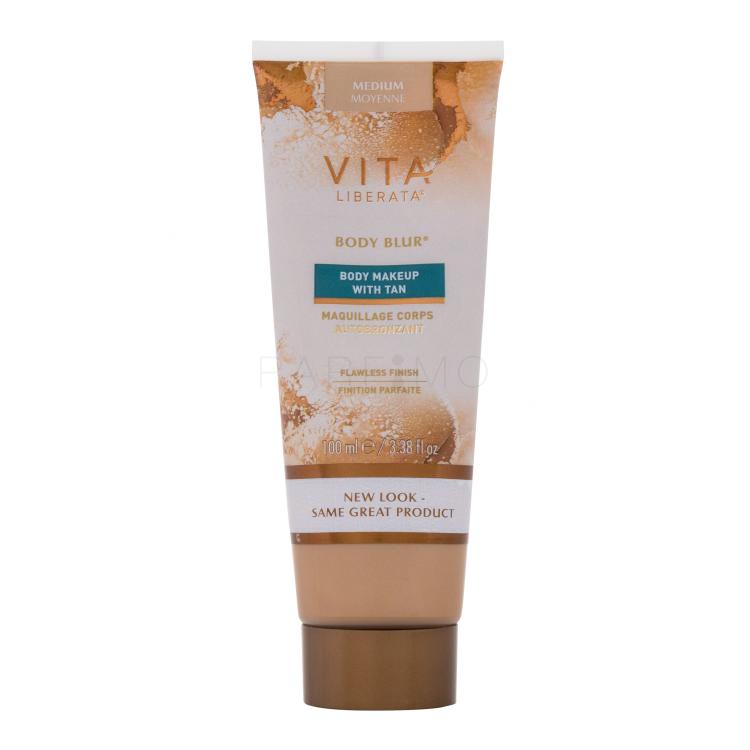 Vita Liberata Body Blur™ Body Makeup With Tan Fond de ten pentru femei 100 ml Nuanţă Medium