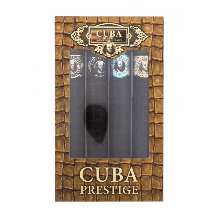 Cuba Prestige Set cadou Apă de toaletă 35 ml + apă de toaletă Prestige Black 35 ml + apă de toaletă Prestige Platinum 35 ml + apă de toaletă Prestige Legacy 35 ml