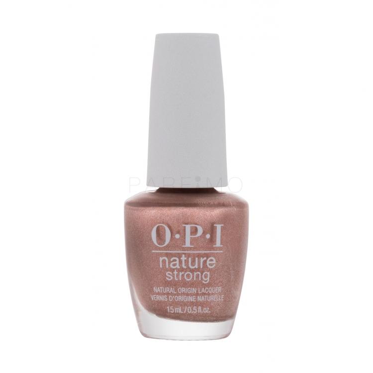 OPI Nature Strong Lac de unghii pentru femei 15 ml Nuanţă NAT 015 Intentions Are Rose Gold