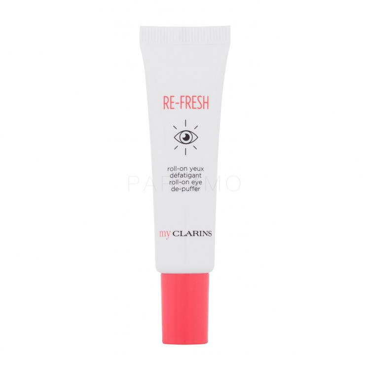 Clarins Re-Fresh Roll-On Eye De-Puffer Gel de ochi pentru femei 15 ml