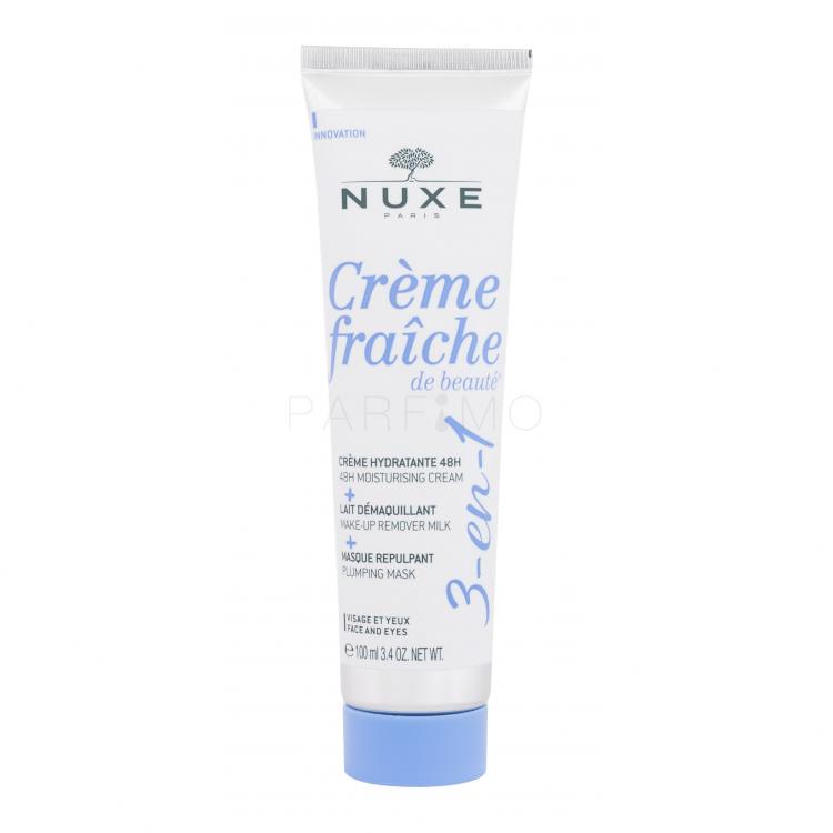NUXE Creme Fraiche de Beauté 3-In-1 Cream &amp; Make-Up Remover &amp; Mask Cremă de zi pentru femei 100 ml
