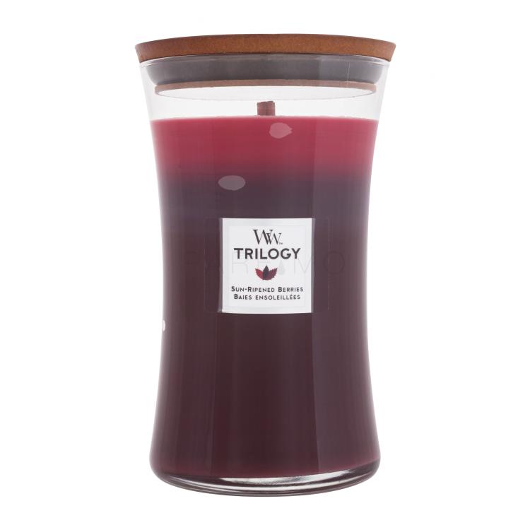 WoodWick Trilogy Sun Ripened Berries Lumânări parfumate 610 g