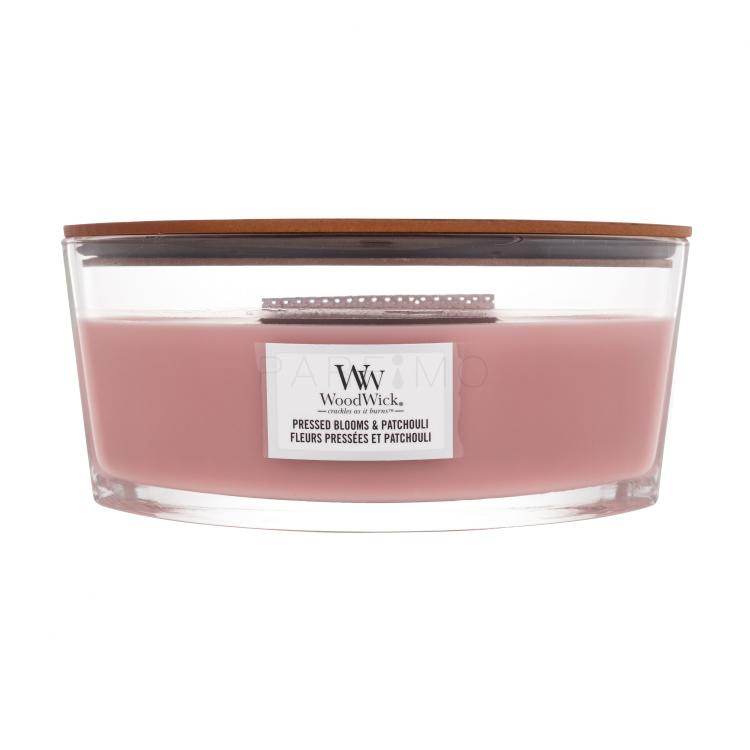 WoodWick Pressed Blooms &amp; Patchouli Lumânări parfumate 453,6 g