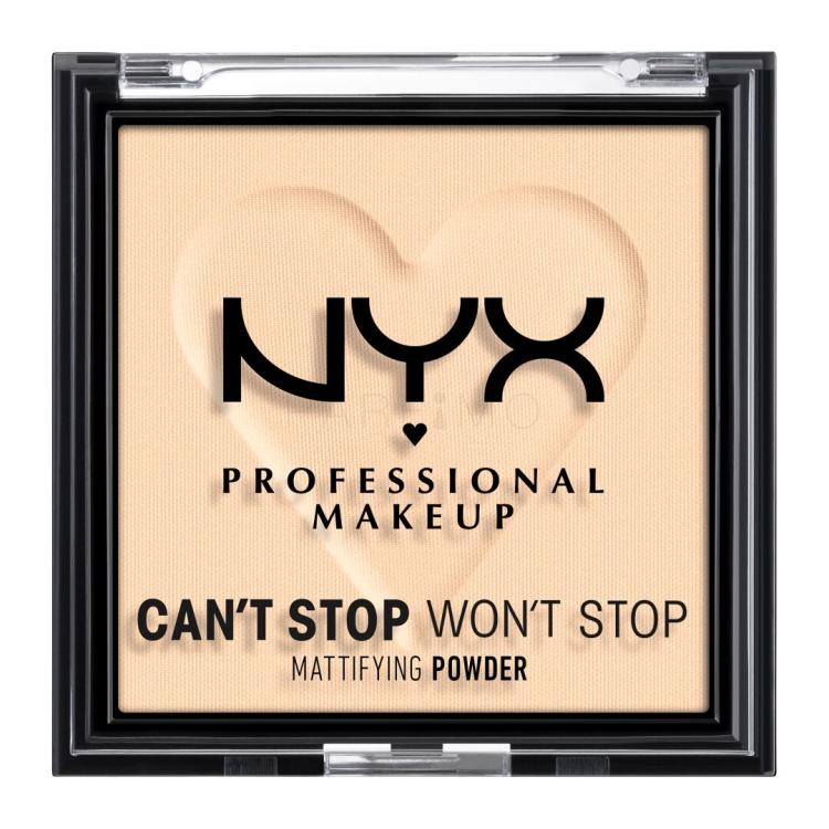 NYX Professional Makeup Can&#039;t Stop Won&#039;t Stop Mattifying Powder Pudră pentru femei 6 g Nuanţă 01 Fair