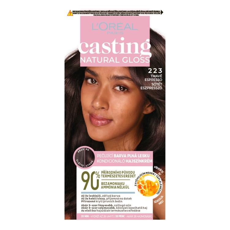 L&#039;Oréal Paris Casting Natural Gloss Vopsea de păr pentru femei 48 ml Nuanţă 223