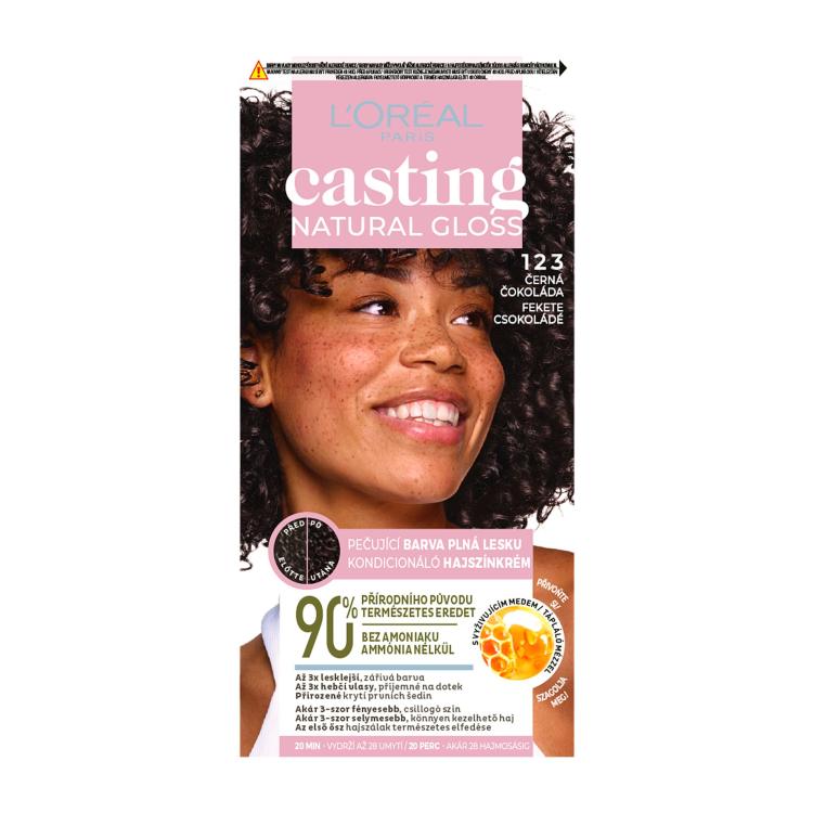 L&#039;Oréal Paris Casting Natural Gloss Vopsea de păr pentru femei 48 ml Nuanţă 123