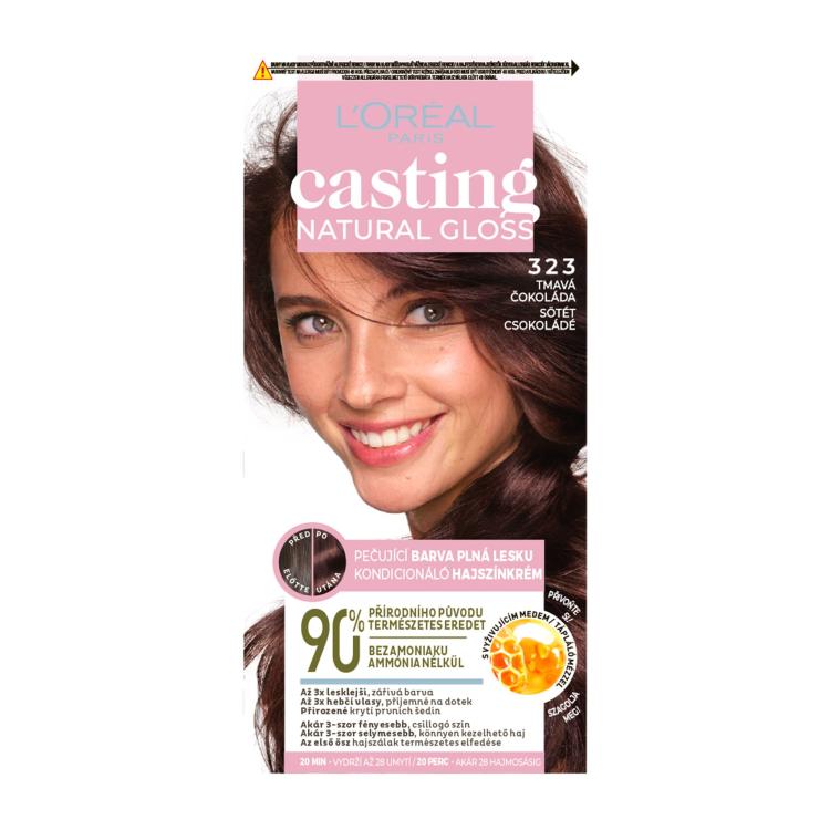 L&#039;Oréal Paris Casting Natural Gloss Vopsea de păr pentru femei 48 ml Nuanţă 323