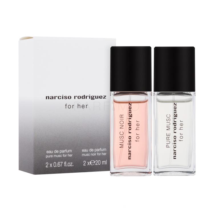 Narciso Rodriguez For Her Pure Musc Set cadou Apă de parfum 20 ml + apă de parfum Musc Noir 20 ml