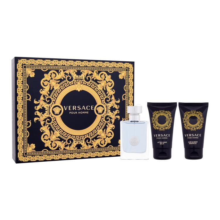 Versace Pour Homme Set cadou EDT 50 ml + Gel de dus 50 ml + Balsam dupa barbierit 50 ml