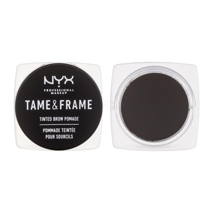 NYX Professional Makeup Tame &amp; Frame Tinted Brow Pomade Gel și ceară pentru femei 5 g Nuanţă 05 Black