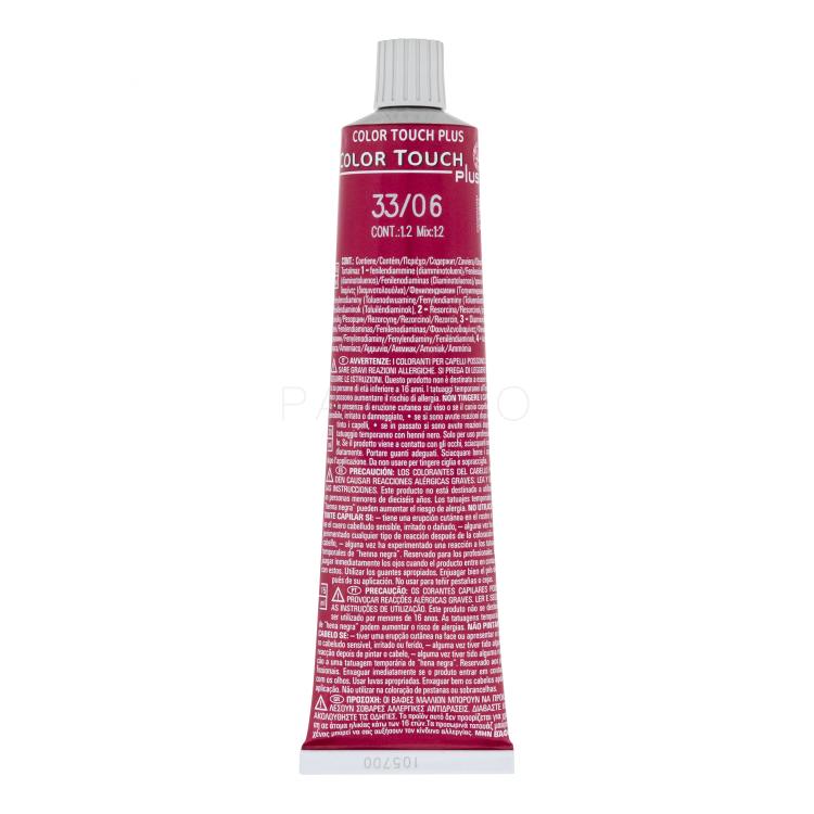 Wella Professionals Color Touch Plus Vopsea de păr pentru femei 60 ml Nuanţă 33/06
