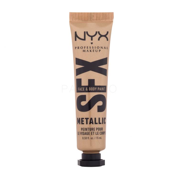 NYX Professional Makeup SFX Face And Body Paint Metallic Fond de ten pentru femei 15 ml Nuanţă 05 Gold Dusk