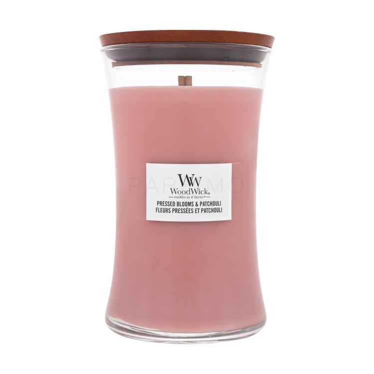 WoodWick Pressed Blooms &amp; Patchouli Lumânări parfumate 610 g